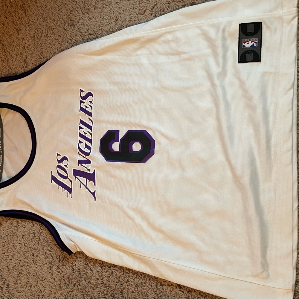 Fanatics Los Angeles James Jersey with Black & Purple Trim
